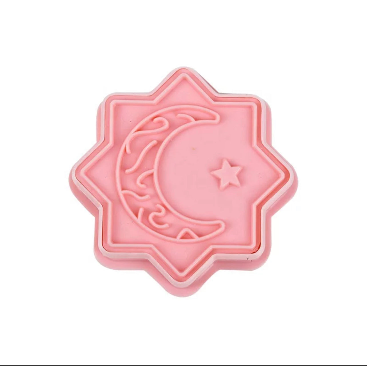 2pcs Ramadan Cookie Cuisson Crescent Moon Cookie Cutter Star, Moon