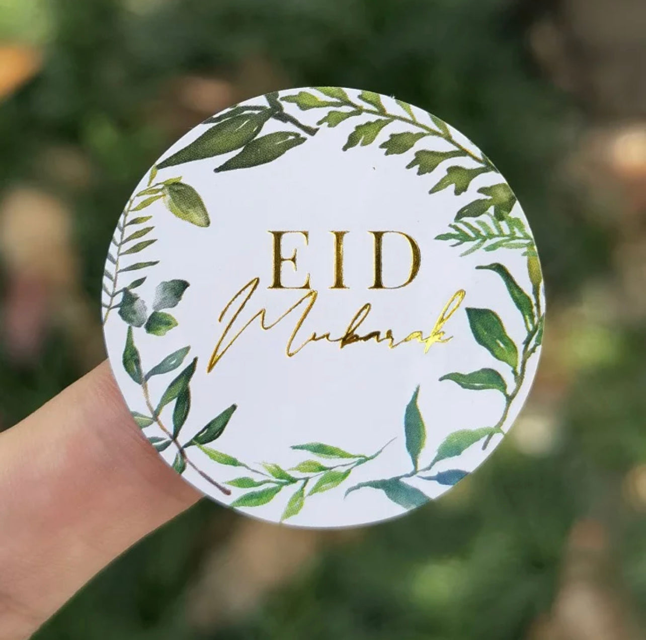 Green Eid Stickers - 10 Stickers