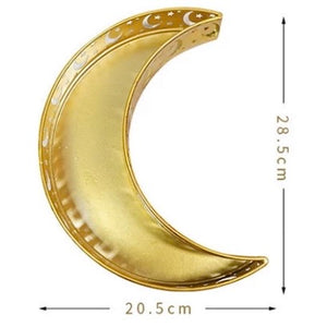 Gold Crescent Moon and Star Tray